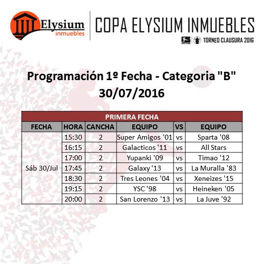 exasantaclara's tweet photo. Que mejor que pasar el Día de la Amistad en el EXA. No faltes!!
Sábado 30 de julio
1° Fecha Torneo Clausura 2016 https://t.co/a16kT981WZ
