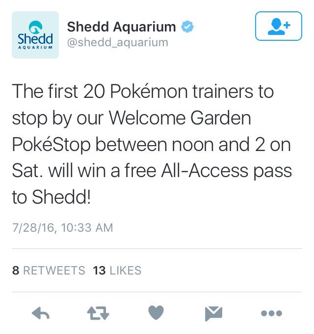 Pokémon Go Chicago tweet media
