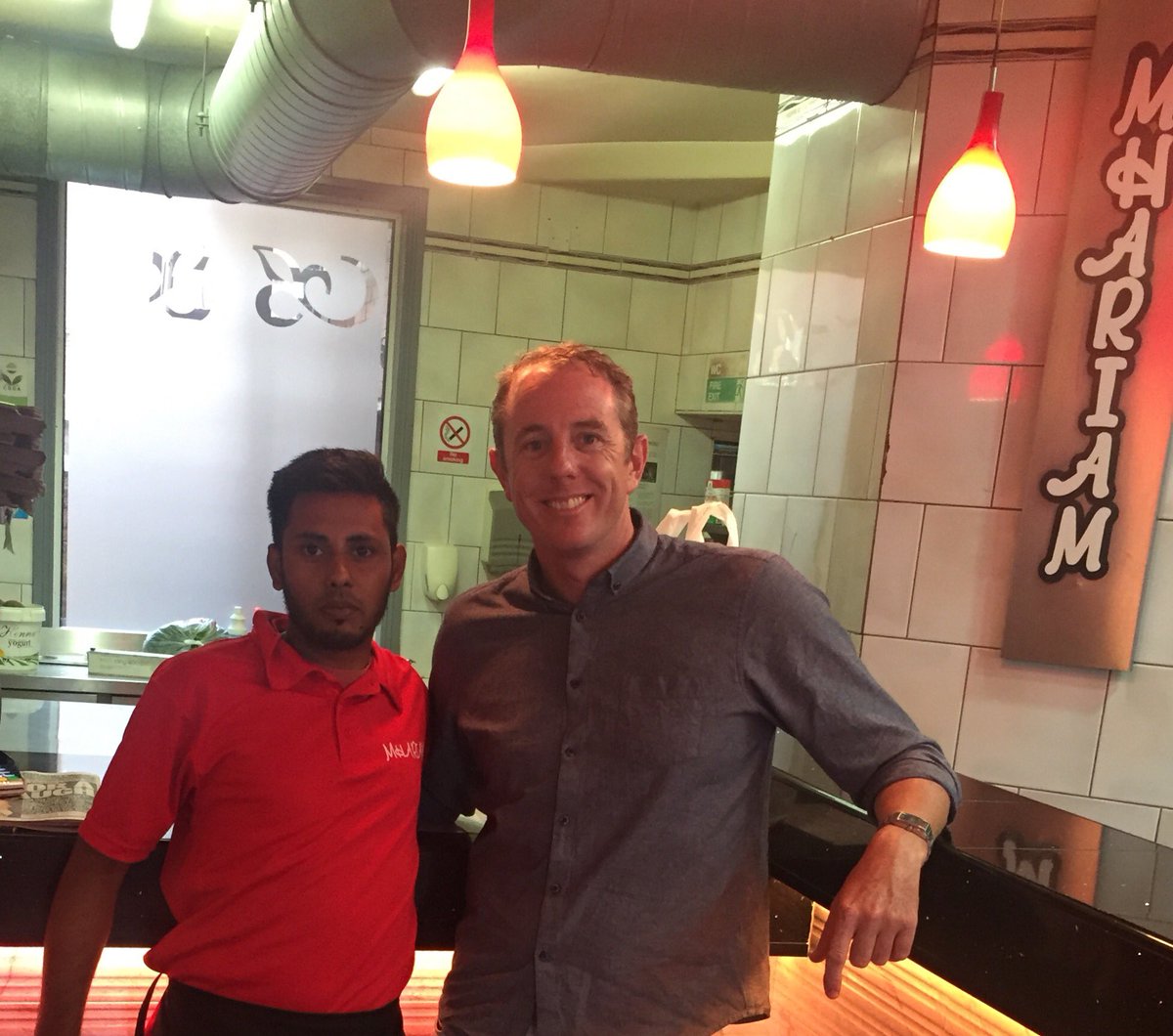 Amazing to have NZ cricket legend <a href="/iainobrien/">Iain O'Brien</a> visit! Thanks for stopping by!ur a gent-Enjoy the food+come back soon