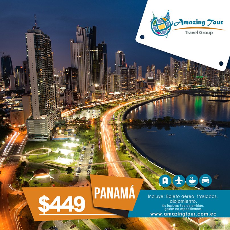 AmazingTourEcu's tweet photo. Descubre Panamá con @AmazingTourecu
Incluye: Boleto aéreo, alojamiento
Precio: $449 https://t.co/9fePGPR50z