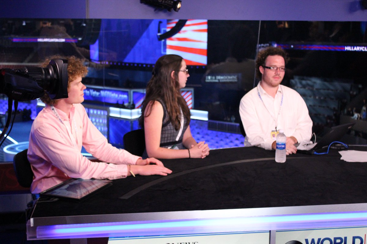 brandonlenoir's tweet photo. Move over, George Stephanopoulos. @HighPointU is taking over the @DemConvention. #HighPointDEM https://t.co/33wOfjYqMo