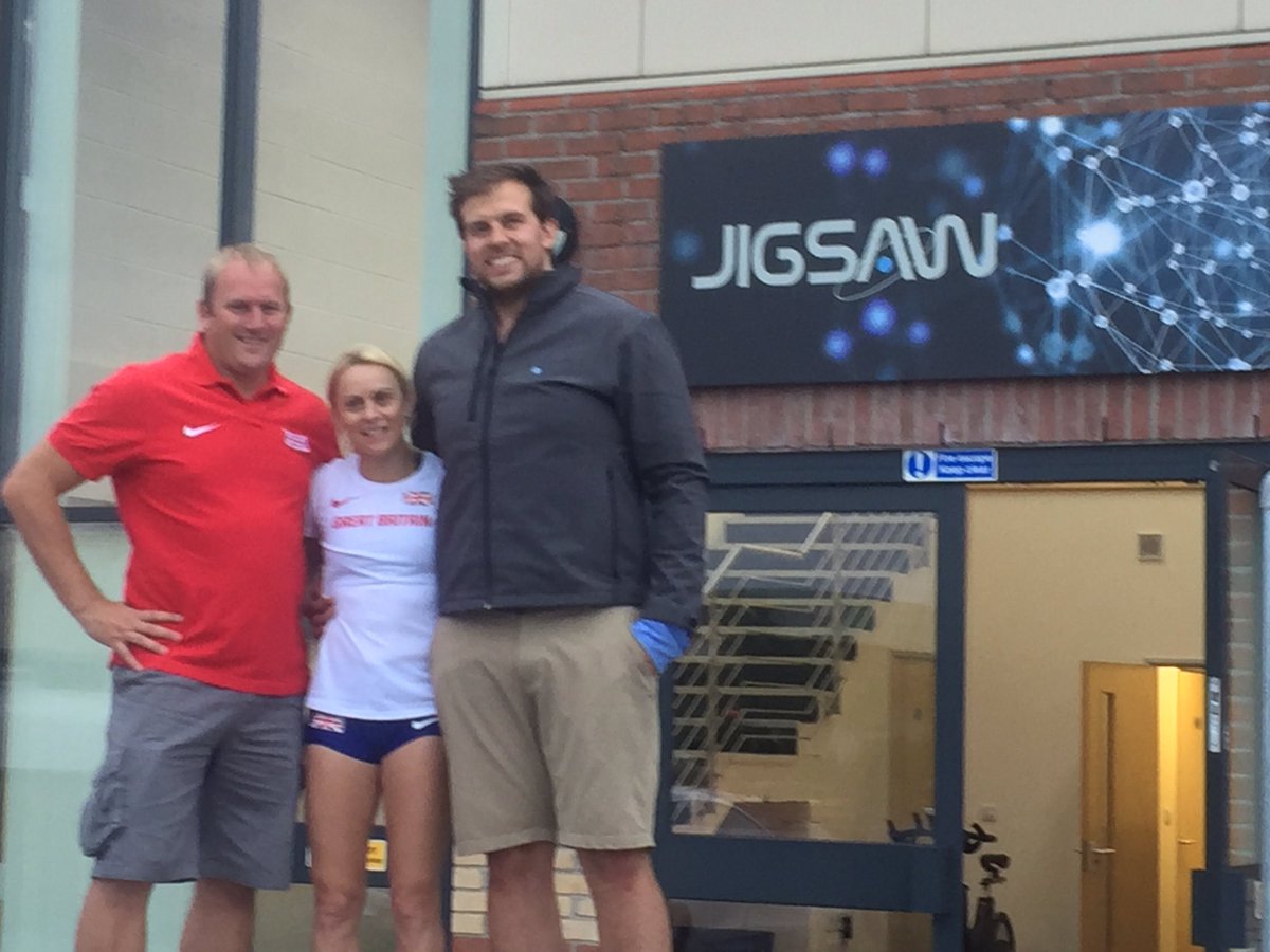 Really good to have <a href="/JennyMeadows800/">Jenny Meadows</a> and @trevorpainter down <a href="/JigsawFitness/">Jigsaw Fitness Ltd</a> the other day. <a href="/UCLanSport/">UCLanSport</a> @uclan