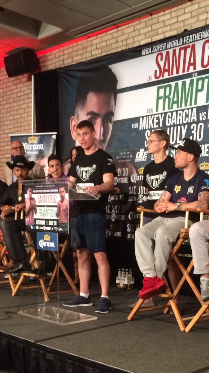 <a href="/SergeyRabchenko/">Sergey Rabchenko</a> at the press conference. Spoke well(for him).New York fight fans are gonna love him. Trust me.👌🏻