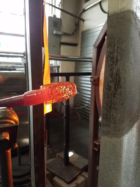 avalonglass's tweet photo. Sean and Amy are in the #hotshop today #blowingglass. Come in and watch. #blownglass #freeinseattle https://t.co/JU1zaF371P