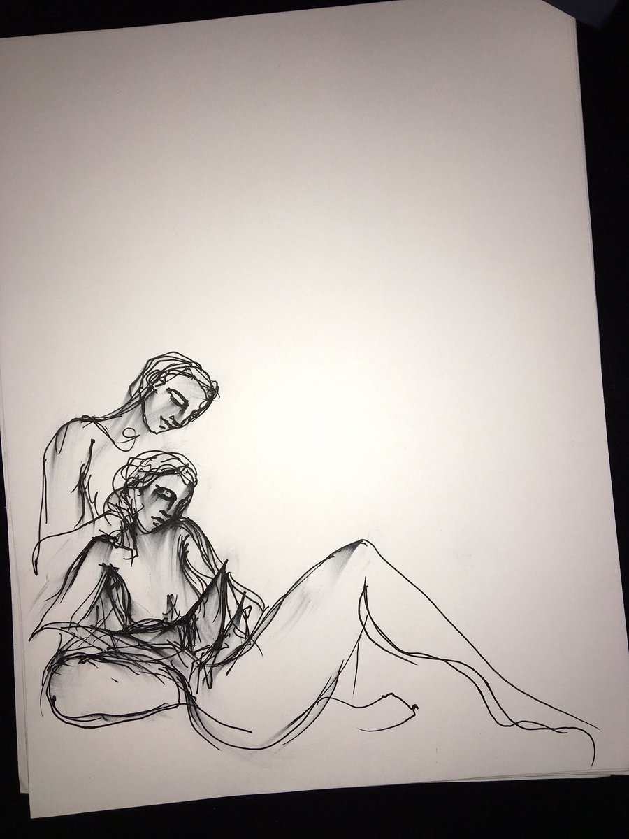 zim2918's tweet photo. Reading a book. Pen and Ink https://t.co/OaLKx1NgZb