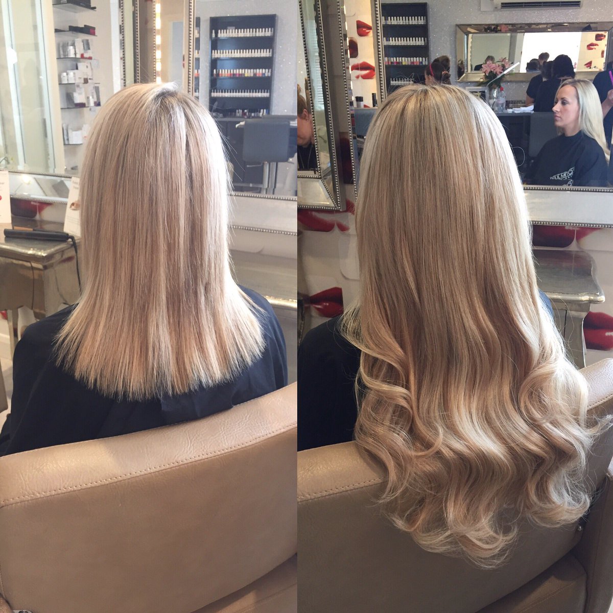 ElliotCaffrey's tweet image. Hair Extensions Transformation done using #BeautyWorks #StickTips in colour 613/18, 613/10 and 18/22✨
