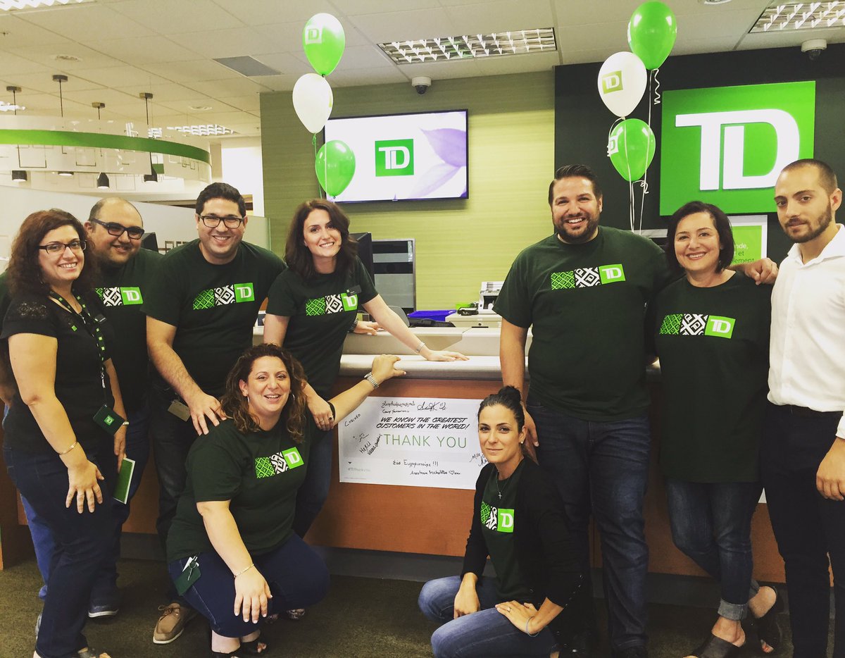 A huge thank you to all of our customers at TD Normandie branch! #TDThanksYou <a href="/elenarizzuto_TD/">Elena Rizzuto_TD</a> @SylvieDemers_TD