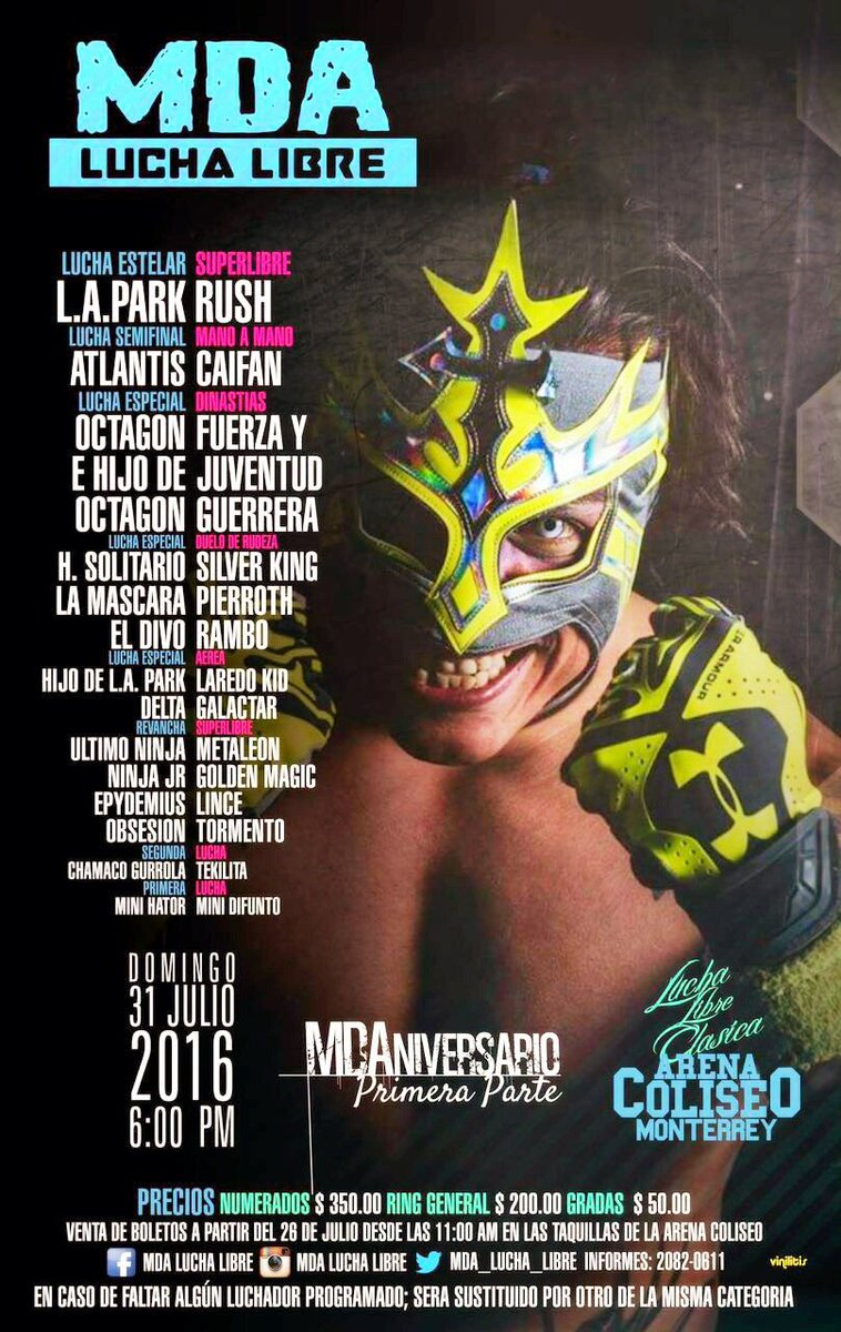 JUVENTUDGUERRE2's tweet photo. Ohh yes !! #MDAAniversario #Monterrey estan listos para un cartel #Magno #LuchaMaster is #Ready2Kickass #StayJuicy 😎 https://t.co/O3n3dLzKZS