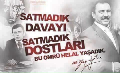 SATMADIK DAVAYI 
SATMADIK DOSTLARI
BU ÖMRÜ HELAL YAŞADIK !

#MuhsinYazıcıoğlu

MuhsinYazıcıoğluDavası TekrarAçılsın