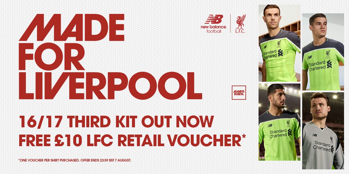 LFC's tweet photo. 🙌 Introducing the ‘Toxic Thunder’ @NBFootball 16/17 #LFC Third Kit

Buy: https://t.co/Lpt6XhKB84

#MadeForLiverpool https://t.co/HR19lZ32iM