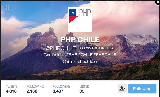 PHPCHILE's tweet image. Algo mejoró la cosa?, ahora a ver el diseño del sitio :)