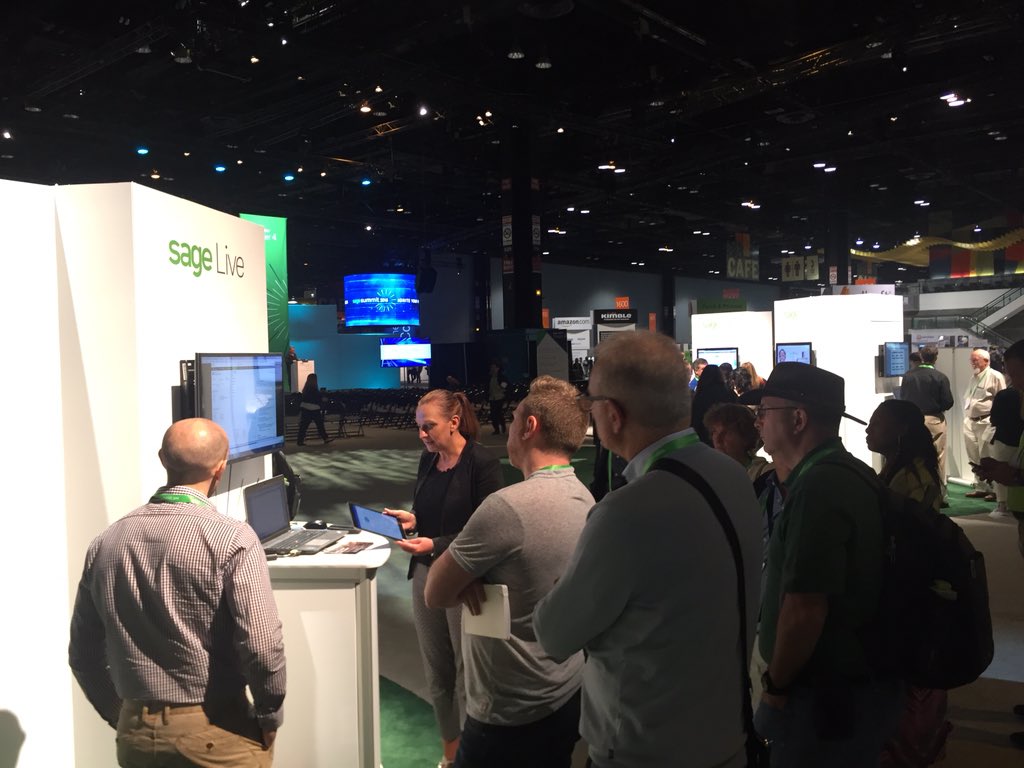 GCauchoix's tweet photo. French Business Partners discovering #SageLive - coming soon in France!!! #SageSummit @karenainley1 https://t.co/SbDyZRdUt9
