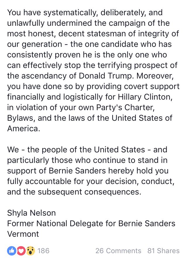 Raffi_RC's tweet photo. from a Vermont delegate. #DemsInPhilly #OurRevolution https://t.co/6fILky5jMb