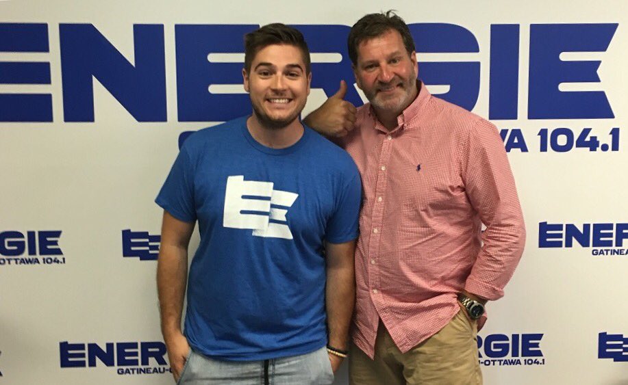 CasinoLacLeamy's tweet photo. #MarioJean est toujours en ondes avec @kevenaubut à @energie1041 pour parler de son spectacle #outaouaisfun https://t.co/8beblakaIV