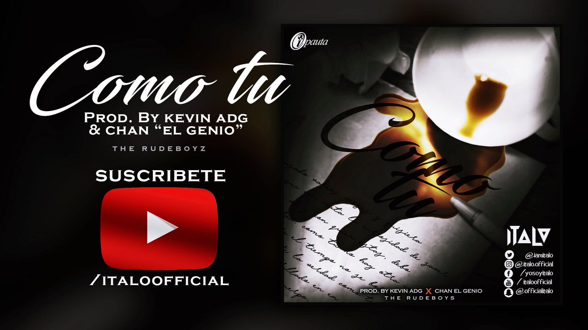 manuel_david92's tweet photo. Este Sábado #GranEstreno: @iamitalo - #ComoTu (Prod. By #TheRudeboyz) / Vía @iPauta @VisionAgencyCo @TebaanMusic https://t.co/HOzmJUbqls
