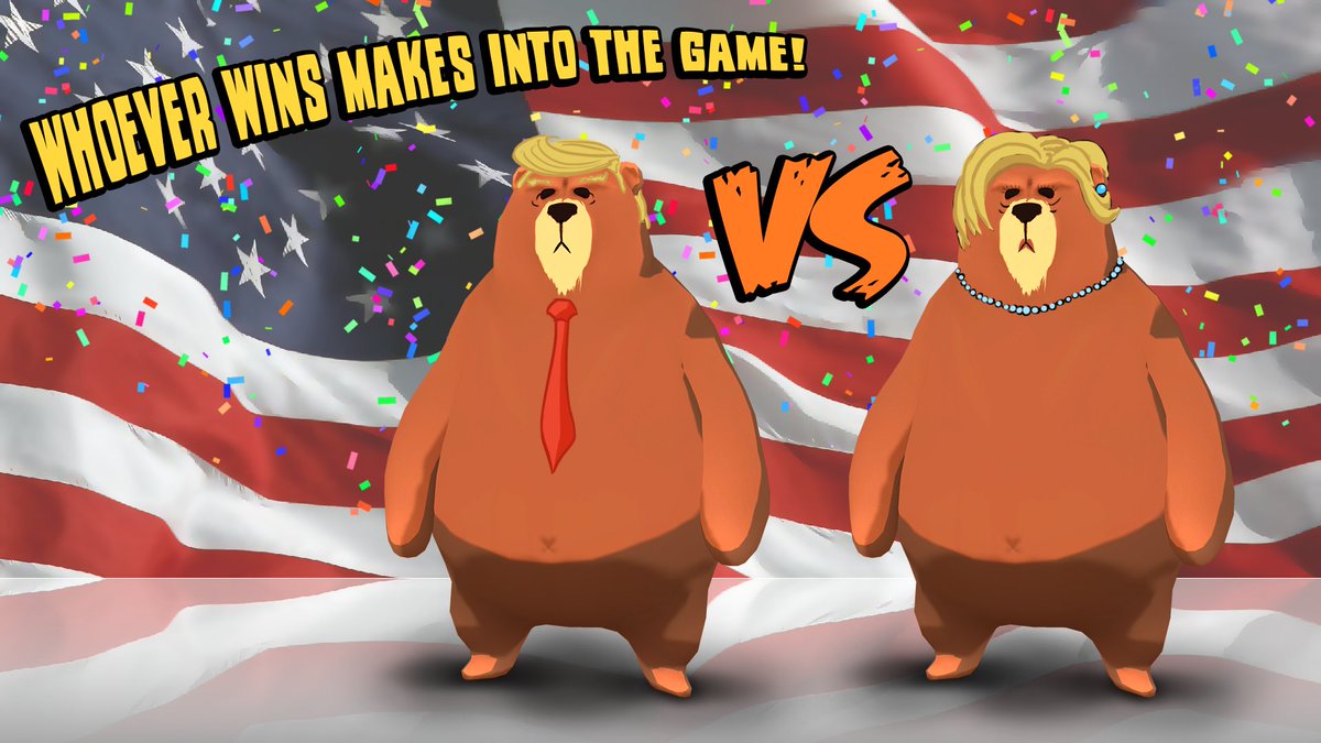 Whitebox_Int's tweet image. We are going to put one of these characters in our game depending on the election.  I wonder who will win?