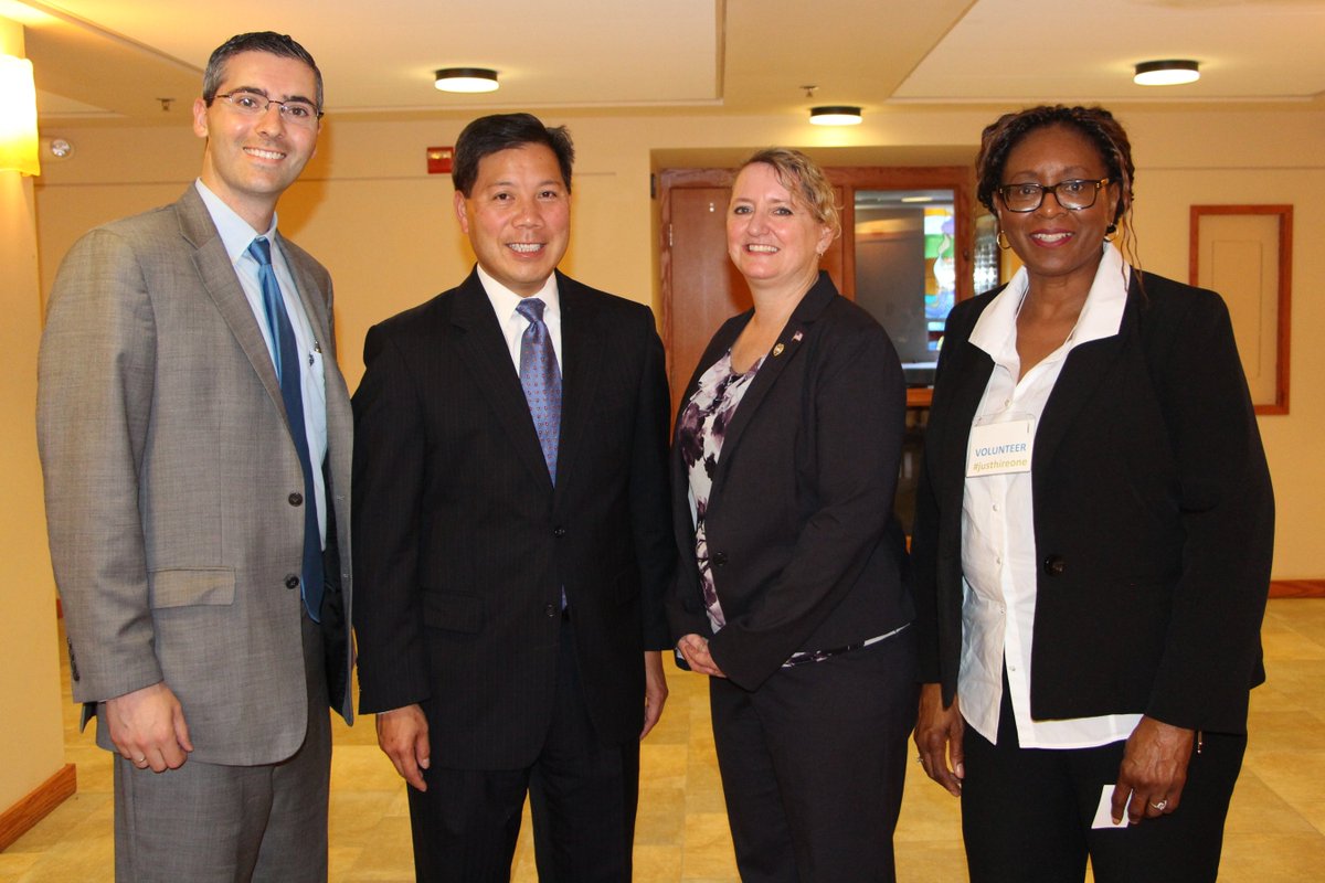 VADOC's tweet photo. Alexandria Reentry Council Fair Chance Business Summit-keynote U.S. Dep. Sec. of Labor Chris Lu. #JustHireOne @USDOL https://t.co/0ZSfWLlRIJ