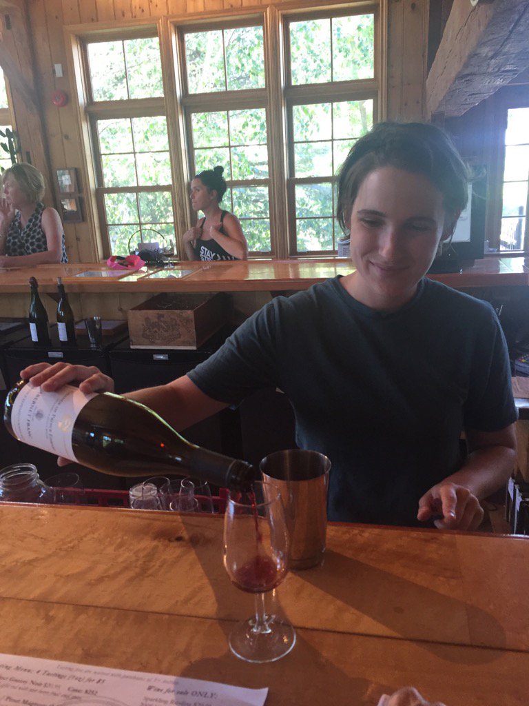 Maggie <a href="/grangewinery/">Grange Winery</a> <a href="/PECounty/">PrinceEdwardCounty</a> pours some lovely samples from this outstanding female-operated winery. We love it.