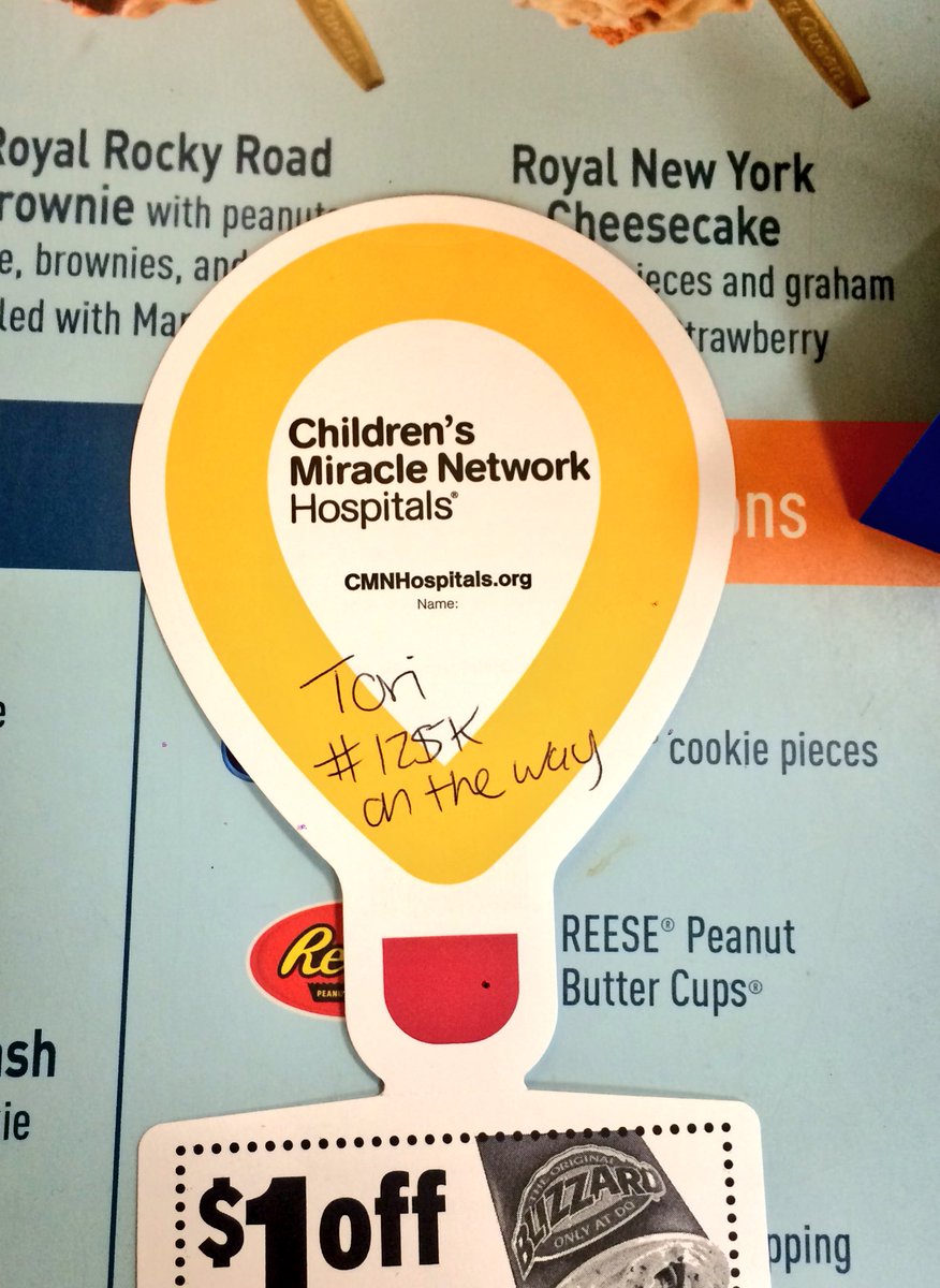 ECDanceMarathon's tweet photo. #MiracleTreatDay #StriveFor125 #FTK ๐โค๏ธ๐ฆ@DairyQueen @CMNHospitals https://t.co/VPX0fjfSh5
