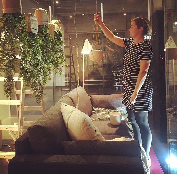 Late nights designing a new window display! 🙌🏻 #interiordesign #designer #inspo #furniture #homedeco #scandinavian