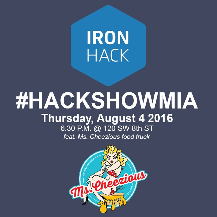 AI_Ironhack's tweet photo. A very special guest will be joining us at the #HackshowMIA. Can you guess her name? RSVP: https://t.co/vtpnFMwkmb https://t.co/6FfL8HgfRy