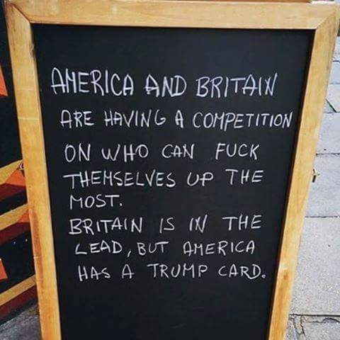 aliya_Hshah's tweet photo. #VisitBritainBecause: #USA got #DonaldTrump & #HillaryClinton BUT we got #Brexit #TheresaMay #BorisJohnson! #EUref https://t.co/cphupI4hR9