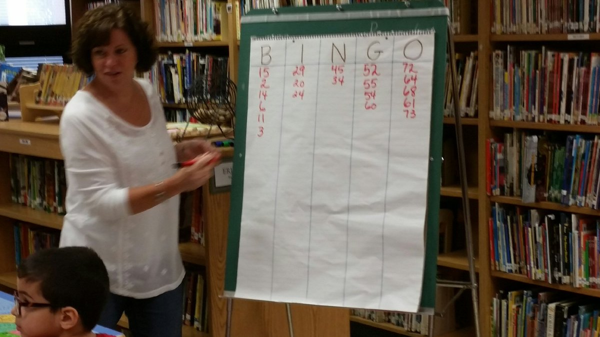 Pattikring44's tweet photo. Thanks Mrs Walsh for being our last Bingo caller for the BF Summer Library. The kids loved the games#WeAre44 #BFLRC https://t.co/dTVo1t4ZPX