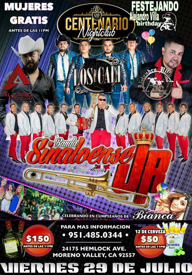 losdecali1's tweet photo. Mañana Viernes No Se Lo Pierdan 👌 La Reunión De La Peda Y La Parranda Es En 📌

@centenarionightclub  @losdecali https://t.co/ir0UDRkQJt