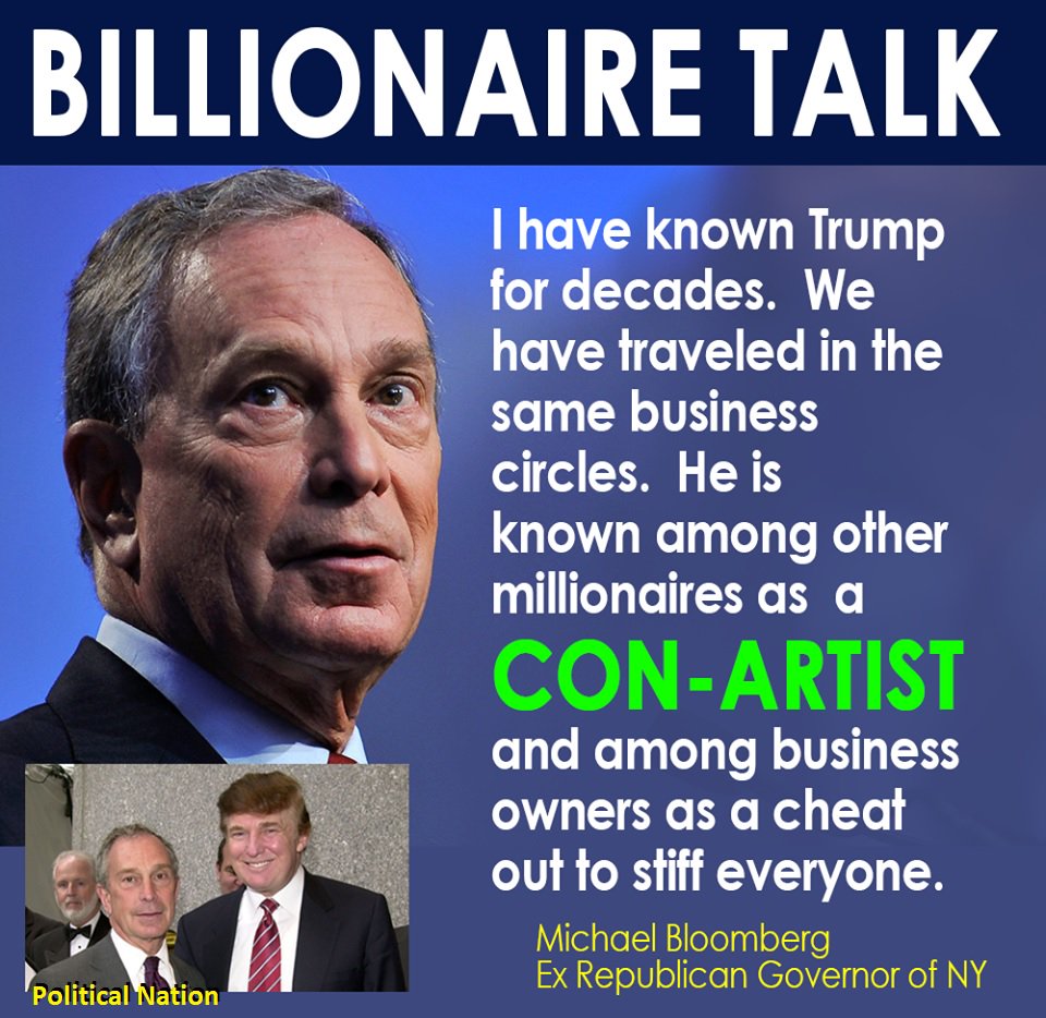 BlueDemsUnited's tweet photo. #Bloomberg #bloombergROCKS we don't need the Con Artist @realDonaldTrump #Führer #NeverTrump 卐 #DonTheCon #DumpTrump https://t.co/1avQ6wVu40