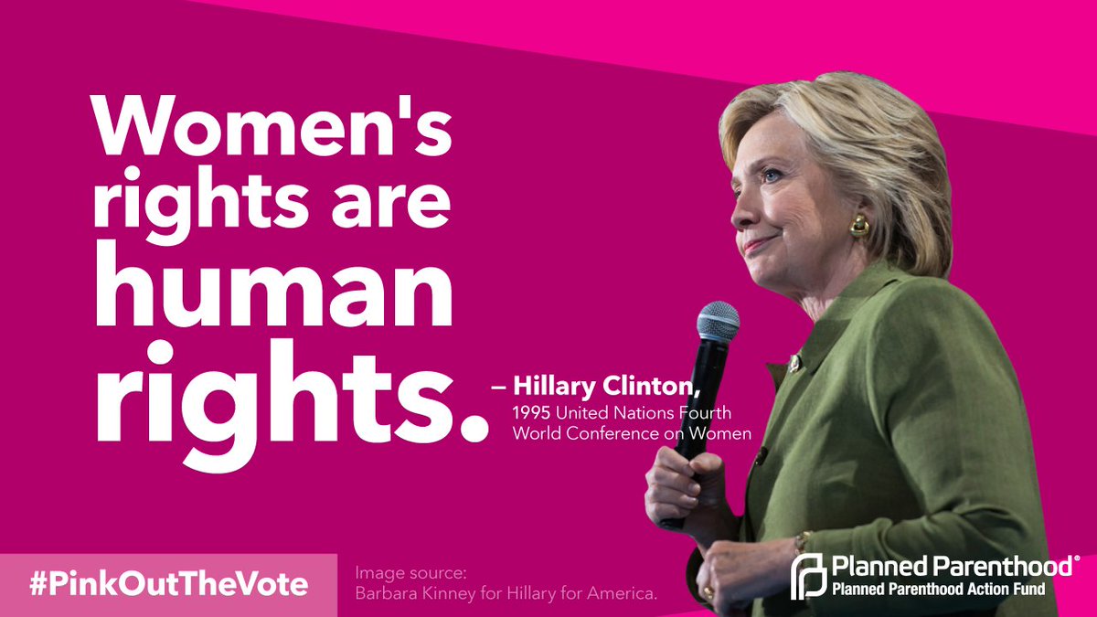 CecileRichards's tweet image. There's a reason this isn't a radical notion today - @HillaryClinton said it 20 years ago. #ImWithHer #DemsInPhilly