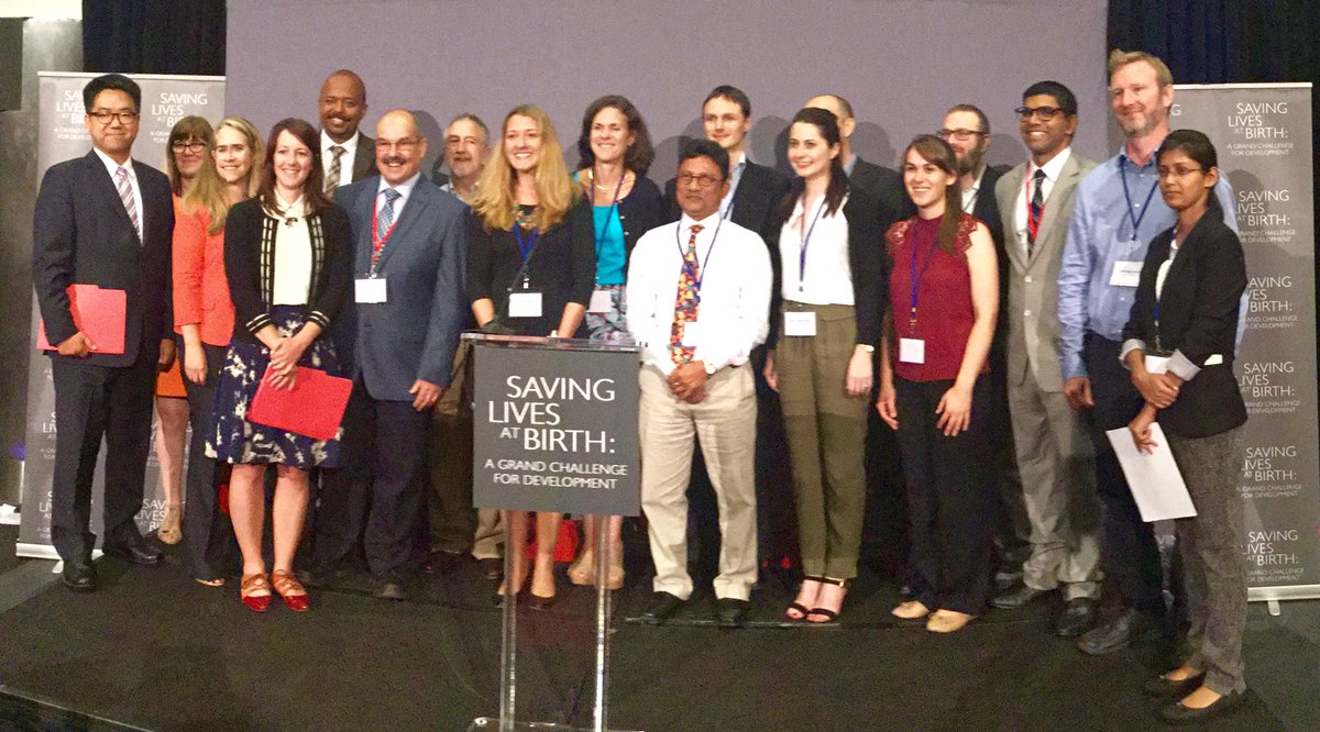 Congrats to all <a href="/GCDSavingLives/">Saving Lives @ Birth</a> #globalhealth award-winning innovators! #DevX2016 #SLAB #SavingLivesRd6 #SDG3