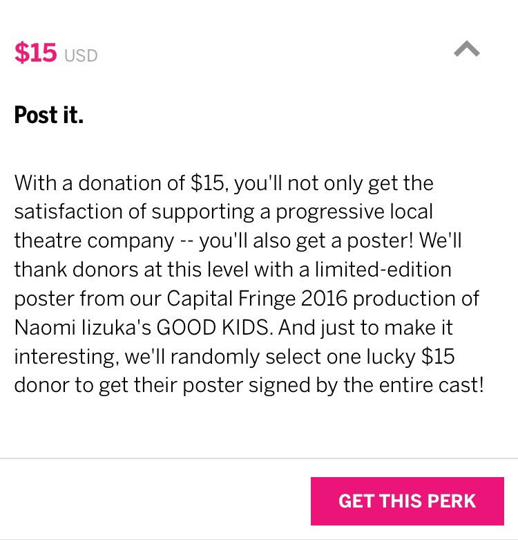 PrometheusDC's tweet photo. Give just $15 to our campaign & get a poster from our acclaimed #capfringe16 show GOOD KIDS! https://t.co/15cNgN379z https://t.co/PELUNrwO6C