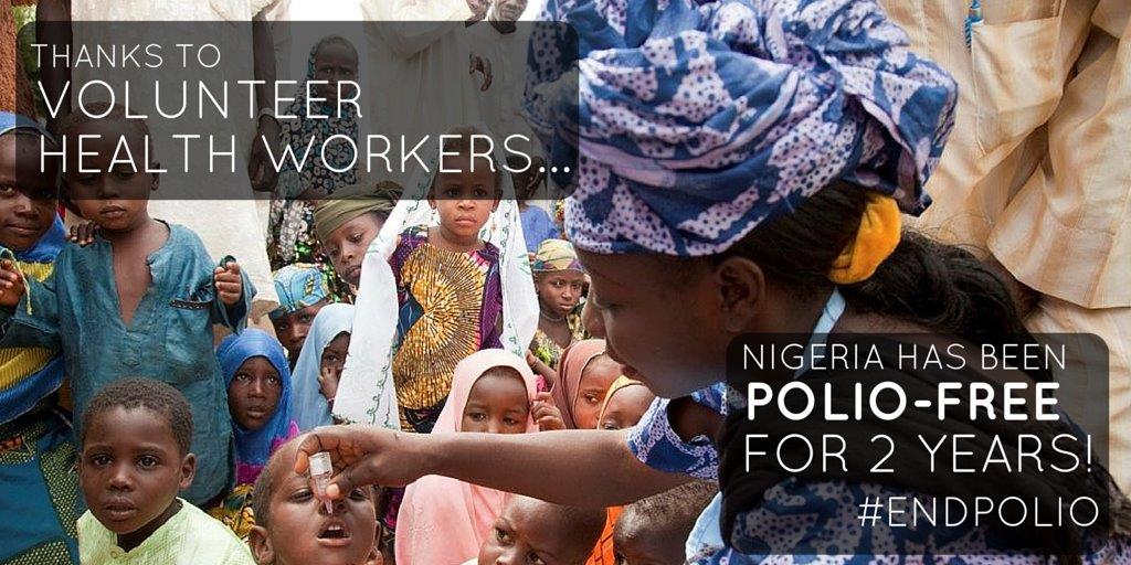Thanks to the continued dedication of health workers &amp; community leaders, Nigeria marks 2 years without polio. #TBT