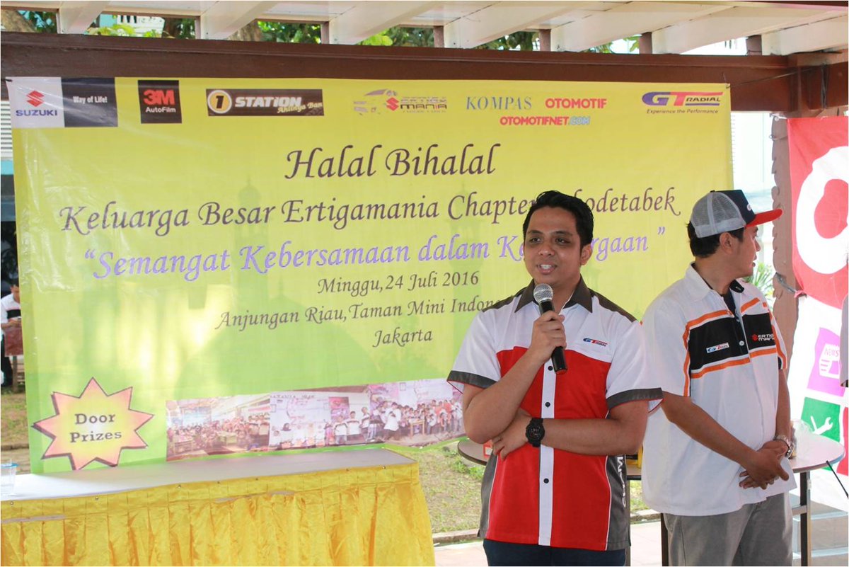 ertigamania's tweet photo. Brand Assistant Automobile Tire Om Rizkidari @GTRadial_Indo  memberikan sambutan acara halal bihalal https://t.co/VOad5gN572