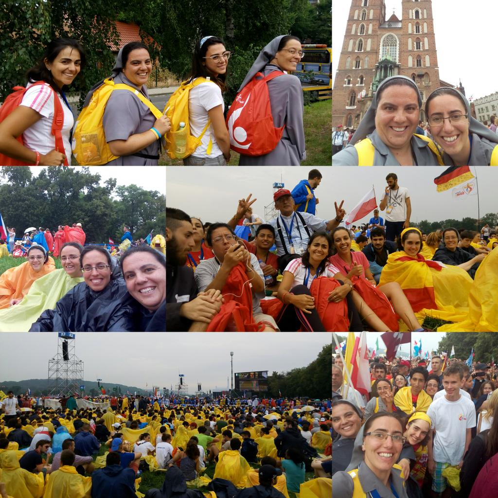 mcristinacl's tweet photo. Bienvenida del Papa Francisco en #Krakow2016!!! Dispuestos a vivir la MISERICORDIA y soñar con Jesús a lo grande!! https://t.co/7zjz7oEg5S