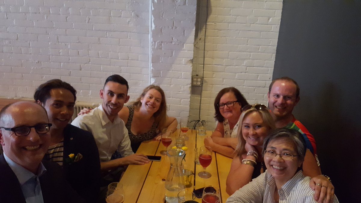 lgbtcm's tweet photo. The Scotiabankers having a great time at our first event. #scotiabankproud #trinitycommon https://t.co/EgDqhEW8oz