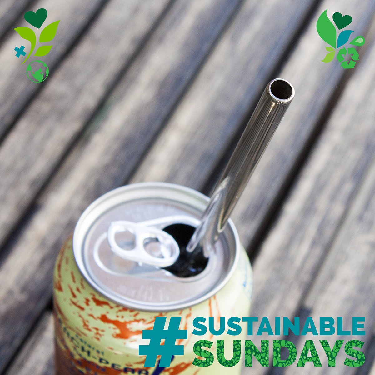 FollowYourHeart's tweet photo. Switch to reusable straws! Can't recycle plastic straws &amp; take ~700 yrs to degrade in landfill! #sustainablesundays https://t.co/isCXukkOzq