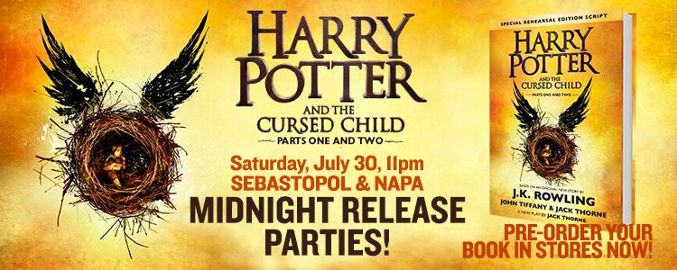 BelAirePlaza's tweet photo. This SATURDAY, 11 PM! Come out to #Cooperfields Napa to celebrate the release of Harry Potter!! https://t.co/MYiojV6h6G
