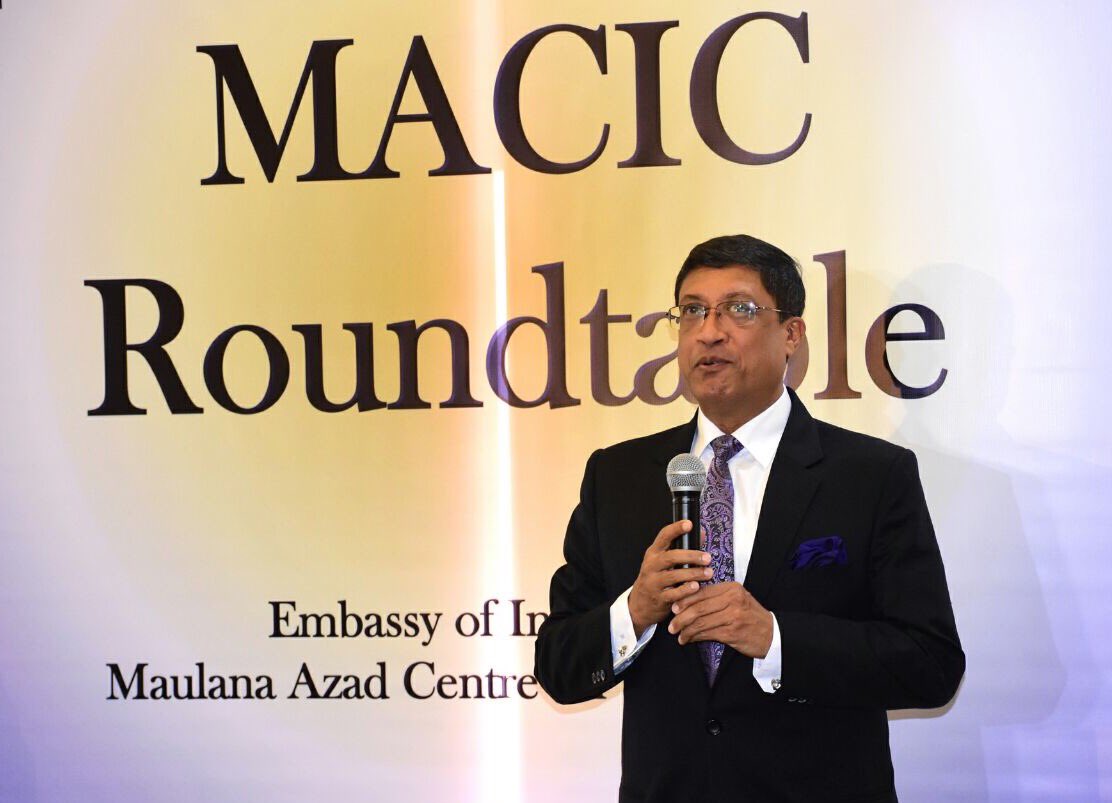 AmbSanjay_'s tweet photo. #MACICRoundtable inaugurated dialogue on SME-Driver of Growth @MEAIndia @capitalcalculus @FollowCII @ficci_india https://t.co/IUHtCOBCIp