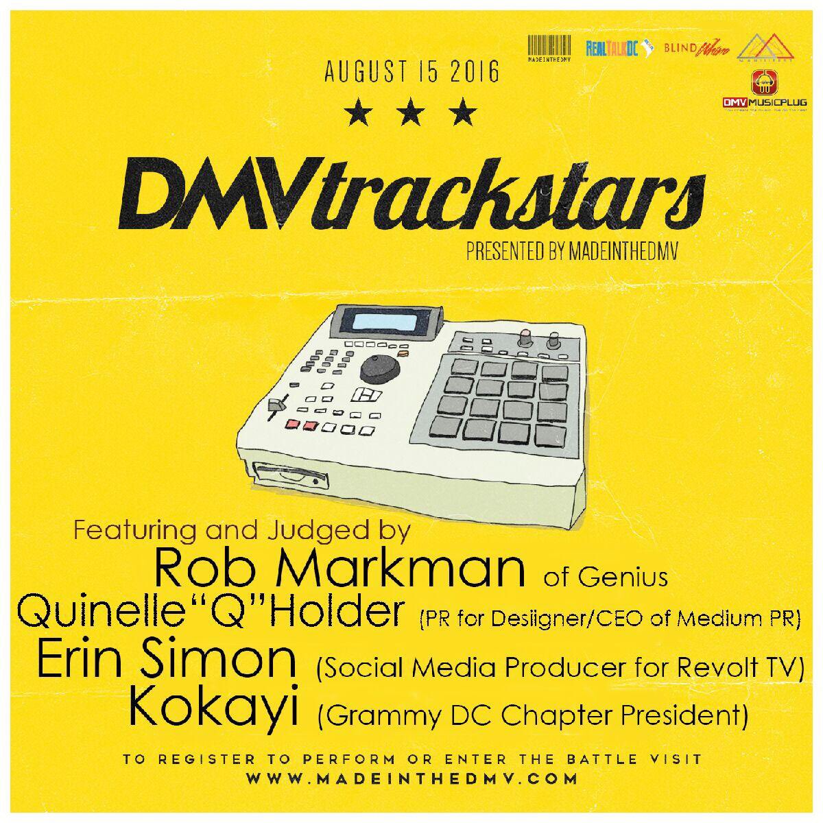 DmvMusicPlug's tweet image. Join us @madeinthedmv &amp;amp; the Grammy DC chapter president @Kokayi @RevoltTV 's @erinasimon #DMVTrackStars 🚨🚨🚨