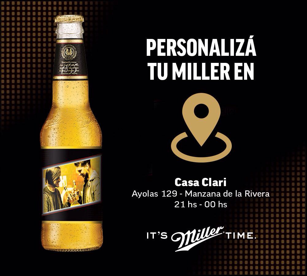 casaclari_py's tweet photo. Esta noche podes poner tu fotito por tu Miller en la terracita, veni pues #ItsMillerTimePy https://t.co/gK7YJ6csc9