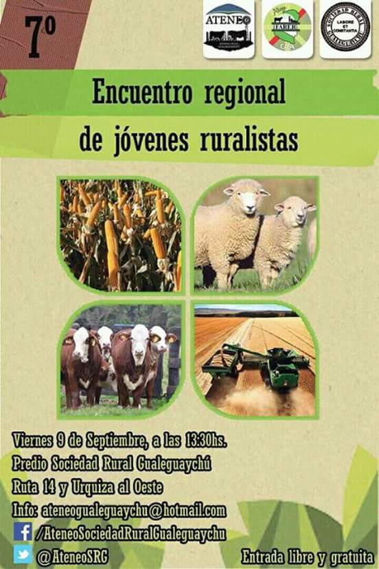 SeViene #7°EncuentroRegional de Jóvenes Te esperamos el 9Sep Entrada Libre y gratuita! <a href="/BrianOrtegoza/">Brian  J Ortegoza</a> @AteneosCRArg
