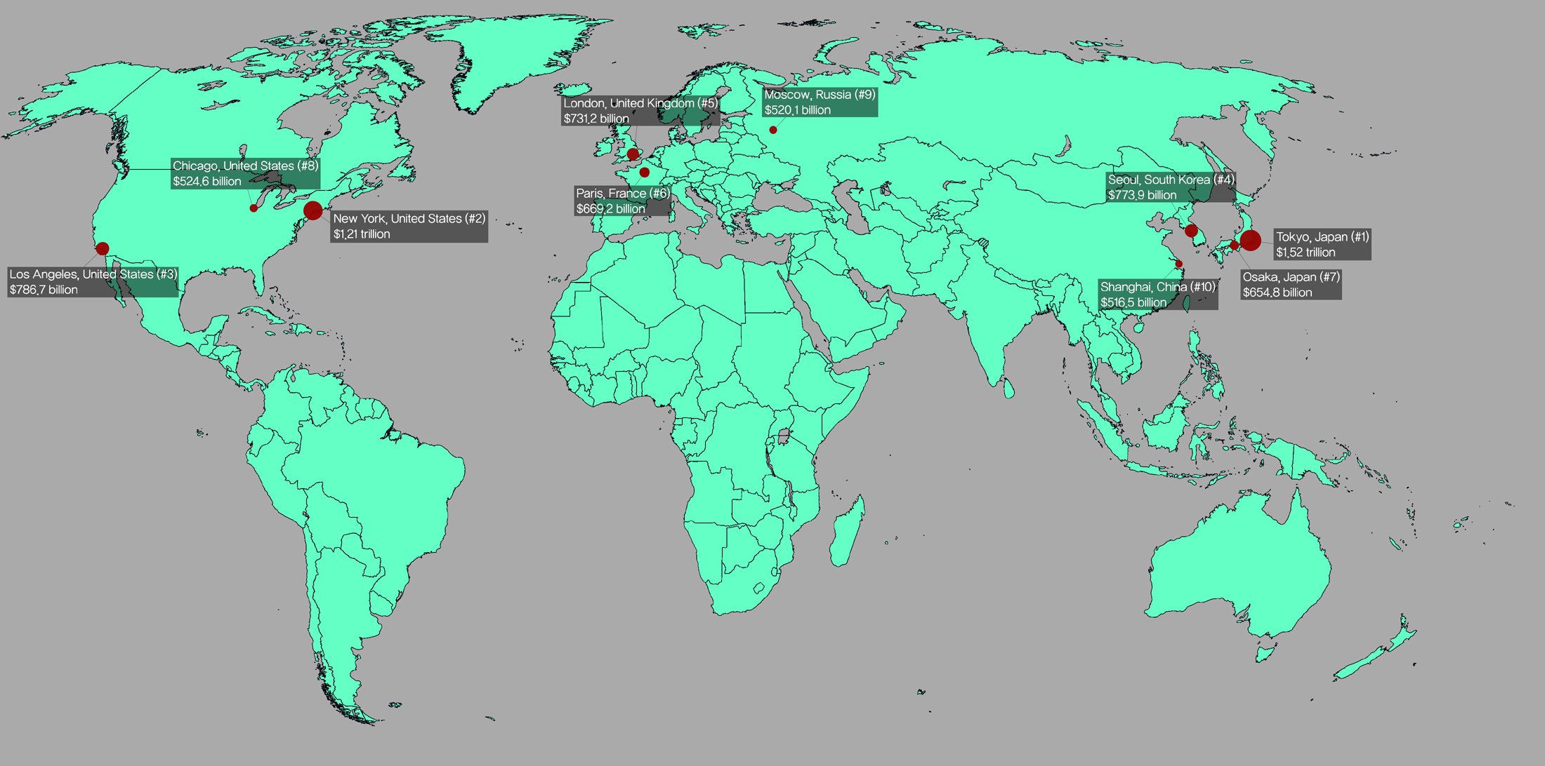 Relativ størrelse affældige Fremmedgøre Amazing Maps on Twitter: "World's top 10 largest Cities by GDP -  https://t.co/Qu3XilkjuU" / Twitter
