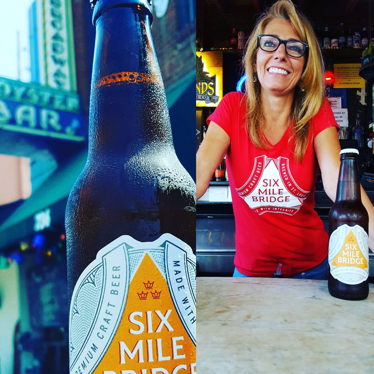 Bavarian Hefewiezen in ice cold bottles <a href="/OysterBarSTL/">Broadway Oyster Bar</a> Voted best Cajun/Creole food <a href="/SMBbeer/">Six Mile Bridge Beer</a> #madewithintegrity