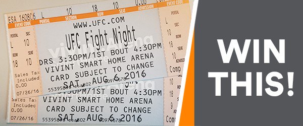 deltacenter's tweet image. Follow us, like &amp;amp; retweet for chance to win lower bowl tix to #UFCSLC 8/1! Winner tomorrow 5pm. @ufc @StateofSport