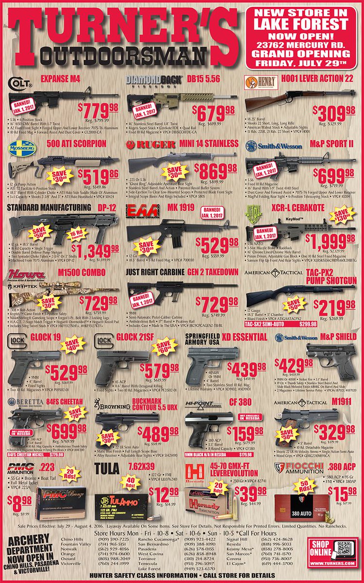 Turner S Outdoorsman On Twitter Here Is Our Newest Weekly Ad Sale Starts Tomorrow Doors Open At 10 00 Am Https T Co Yhrhspe9dq