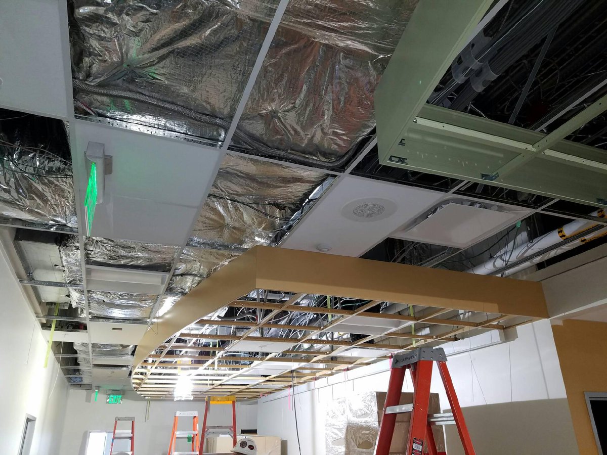 More radius powder coated axiom installed at Sunnyvale Vision Center for Skanksa