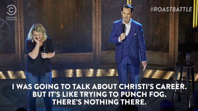ComedyCentral's tweet image. Actually fog has been prominently featured in several feature films. #RoastBattle
