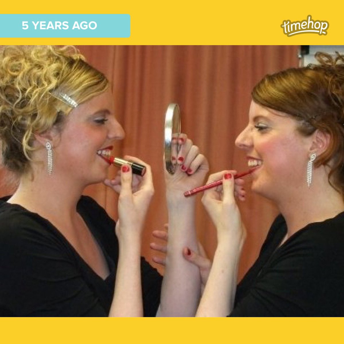 Mirror image fun captured at our chorus show!!!