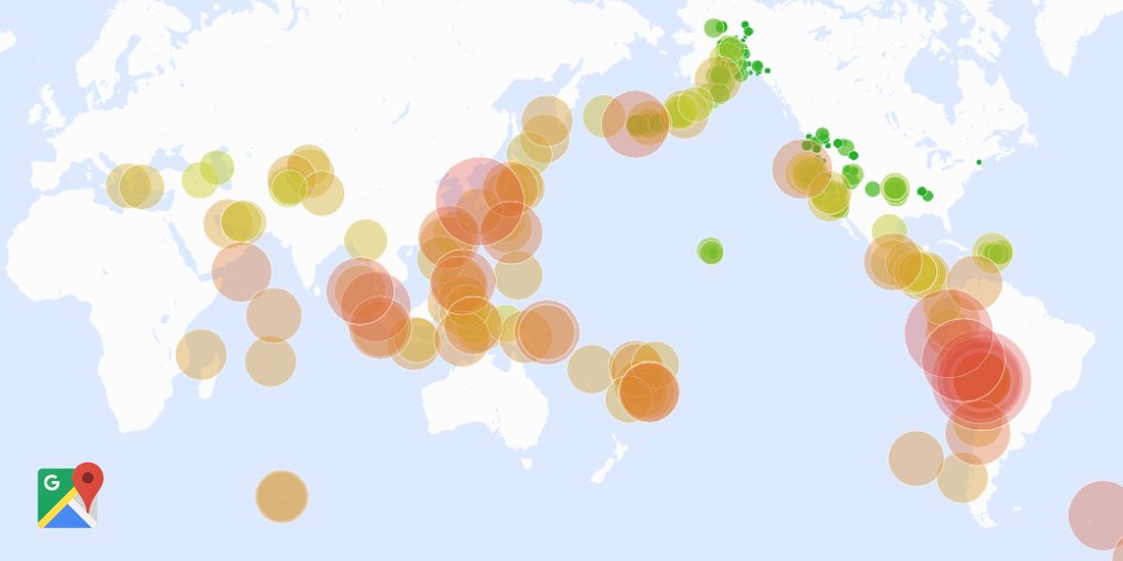 GMapsPlatform's tweet image. DYK you can pull live earthquake data from @USGS with this layer from our #javascript #API? goo.gl/DR6F8D